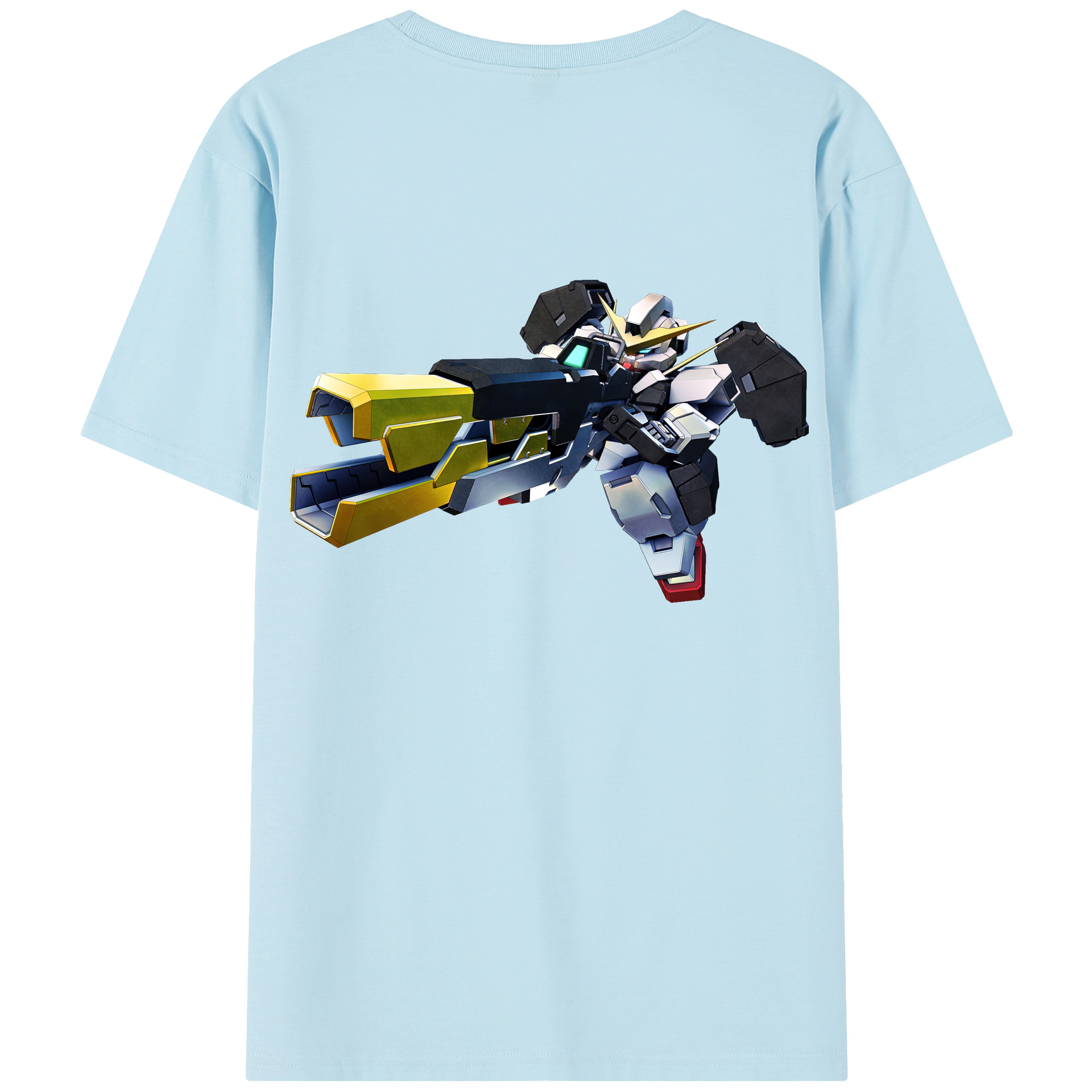 （画像用） 機動戦士ガンダム Mobile Suit Gundam 綿100％半袖Tシャツ（背面プリント）